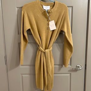 Tan Charles Henry sweater dress